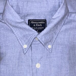 Abercrombie & Fitch Men’s Small, Blue, Button-down, Long-sleeve shirt